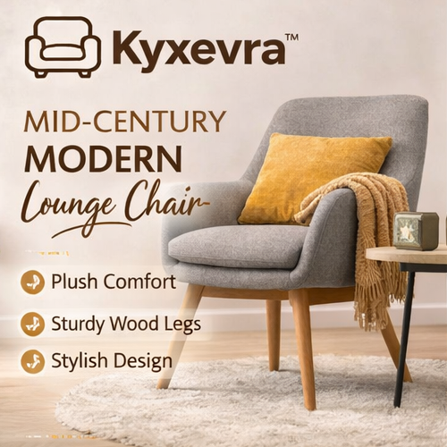 Kyxevra™ Mid-Century Modern Lounge Chair – Comfortable Accent Chair