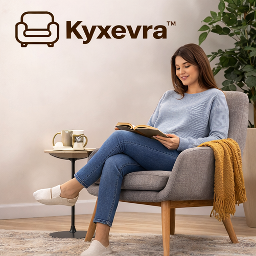 Kyxevra™ Mid-Century Modern Lounge Chair – Comfortable Accent Chair